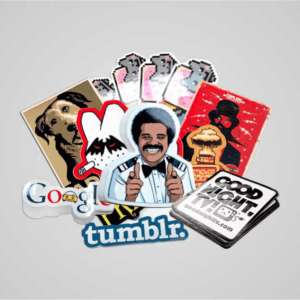 Custom Die Cut Sticker Glossy Lamination 80gsm